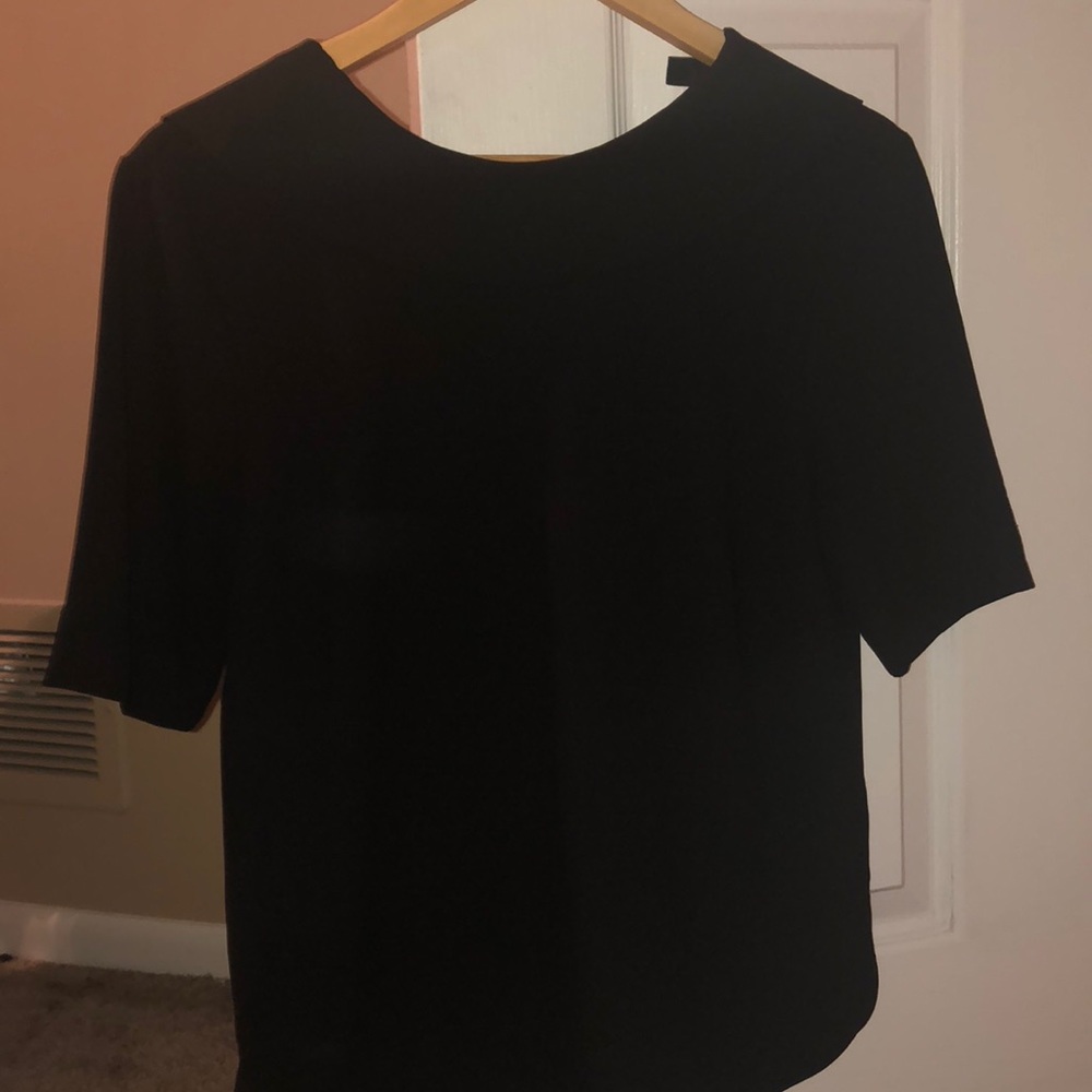 High neck Ann Taylor classy black shirt